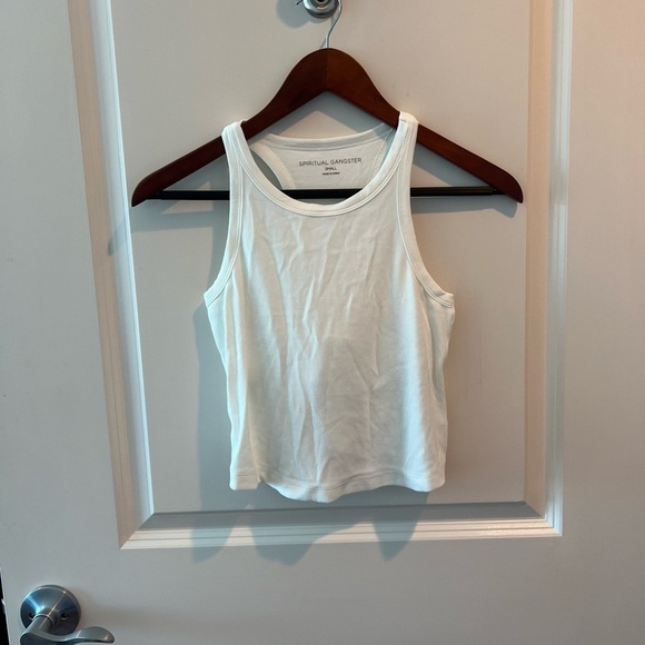 Spiritual Gangster White Tank Top - Picture 5 of 13